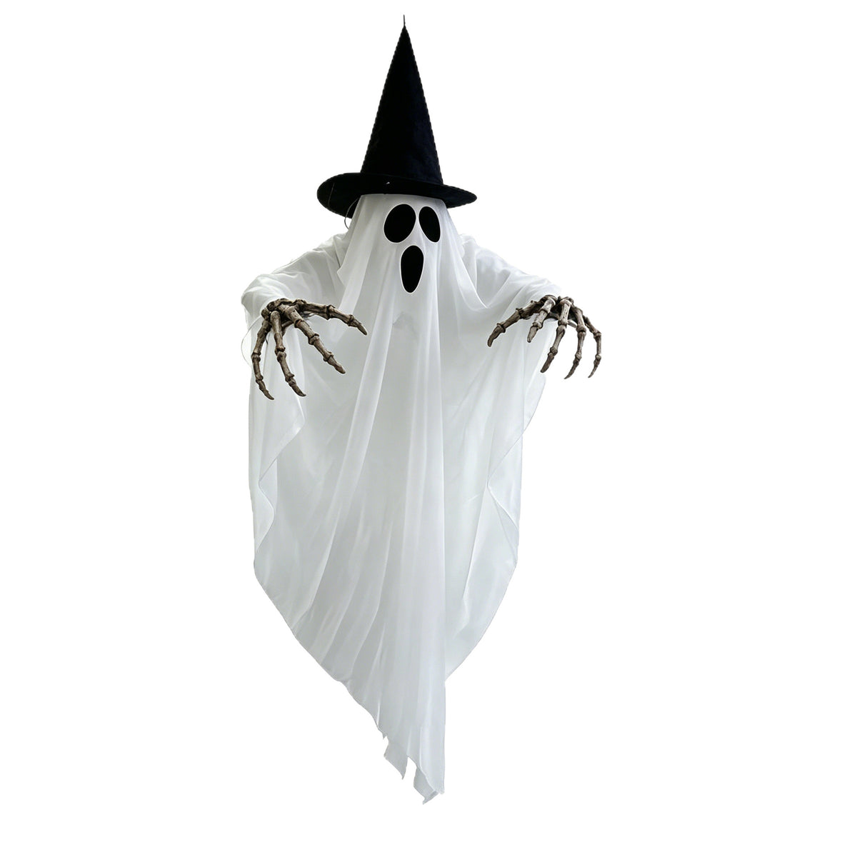 tekzi Halloween-Dekoration aus Stoff – leuchtender Hexenhut – Produktabbildung