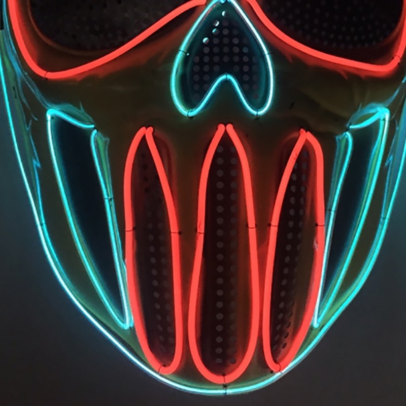 tekzi Halloween-Maske aus Kunststoff – Blau – Produktabbildung