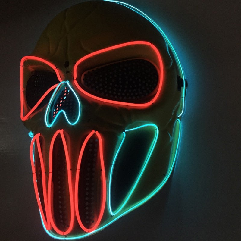 tekzi Halloween-Maske aus Kunststoff – Blau – Produktabbildung