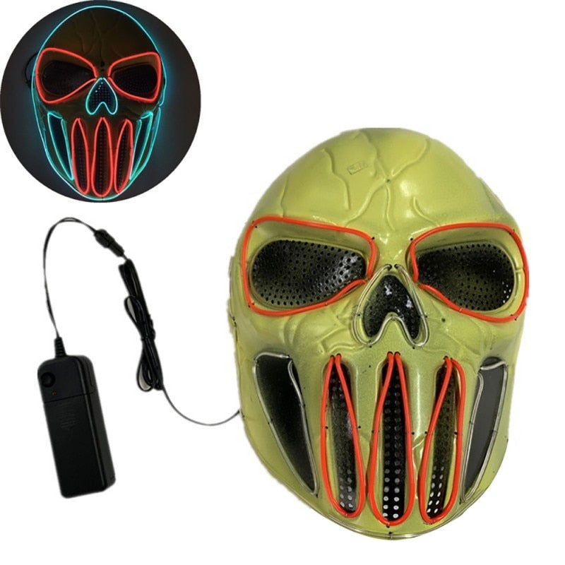 tekzi Halloween-Maske aus Kunststoff – Blau – Produktabbildung