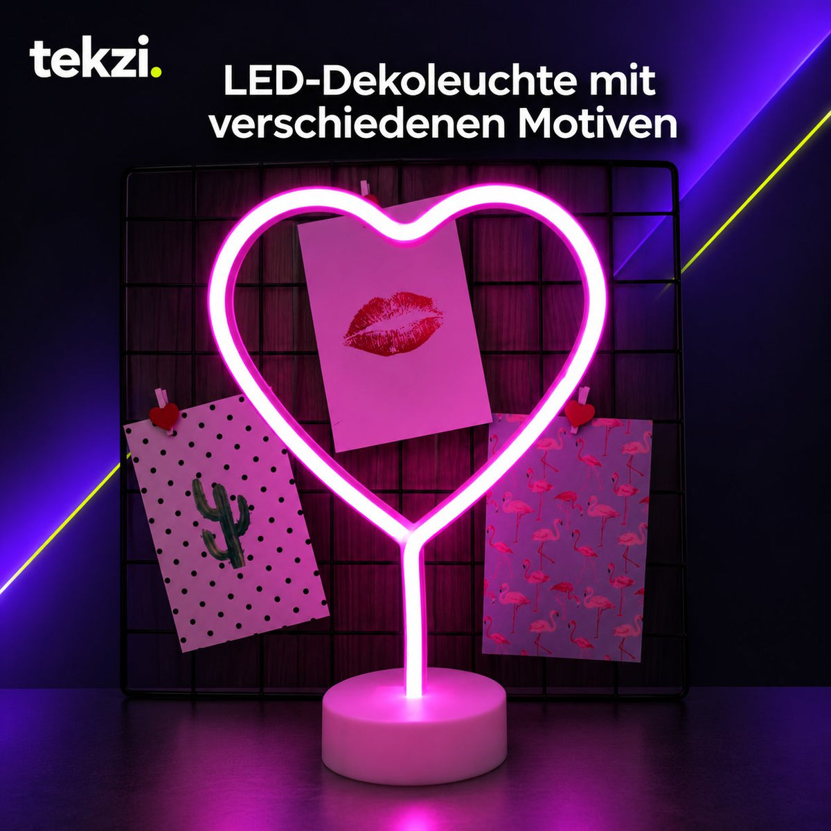 tekzi LED-Dekoleuchte mit verschiedenen Motiven – Ansicht 15 im TEKZI-Design