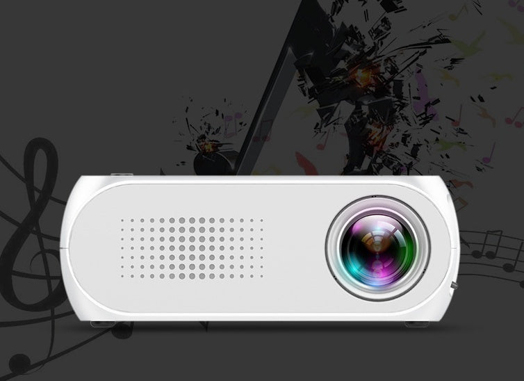 tekzi Mini-Beamer YG320 mit HDMI, USB und TF-Kartenleser – Produktabbildung