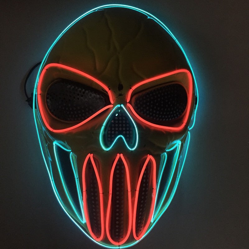 tekzi Halloween-Maske aus Kunststoff – Blau – Produktabbildung