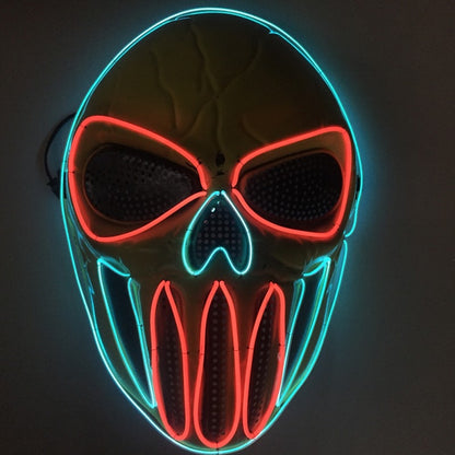 tekzi Halloween-Maske aus Kunststoff – Blau – Produktabbildung