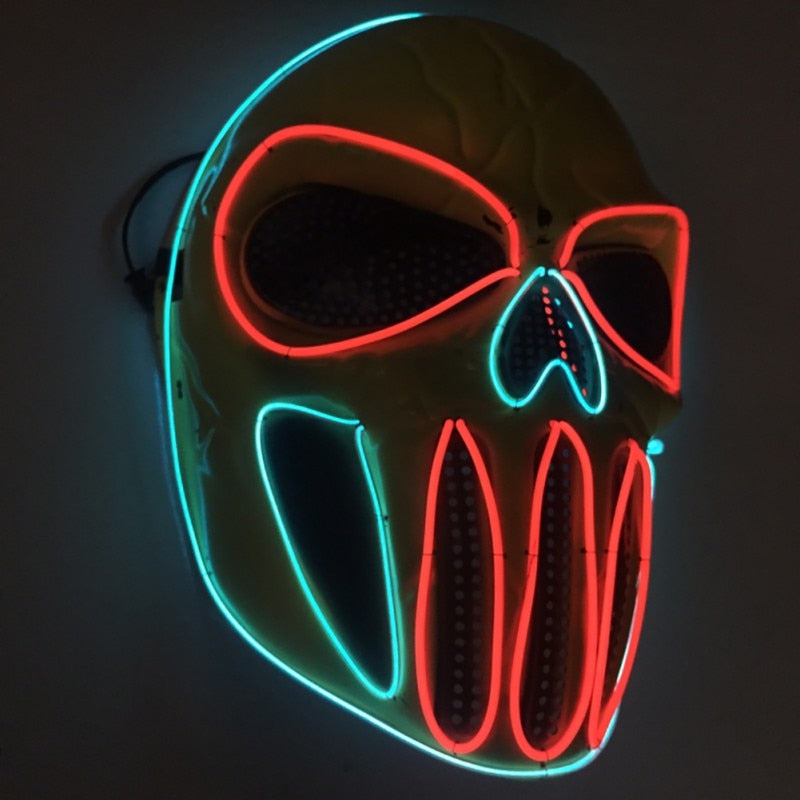 tekzi Halloween-Maske aus Kunststoff – Blau – Produktabbildung