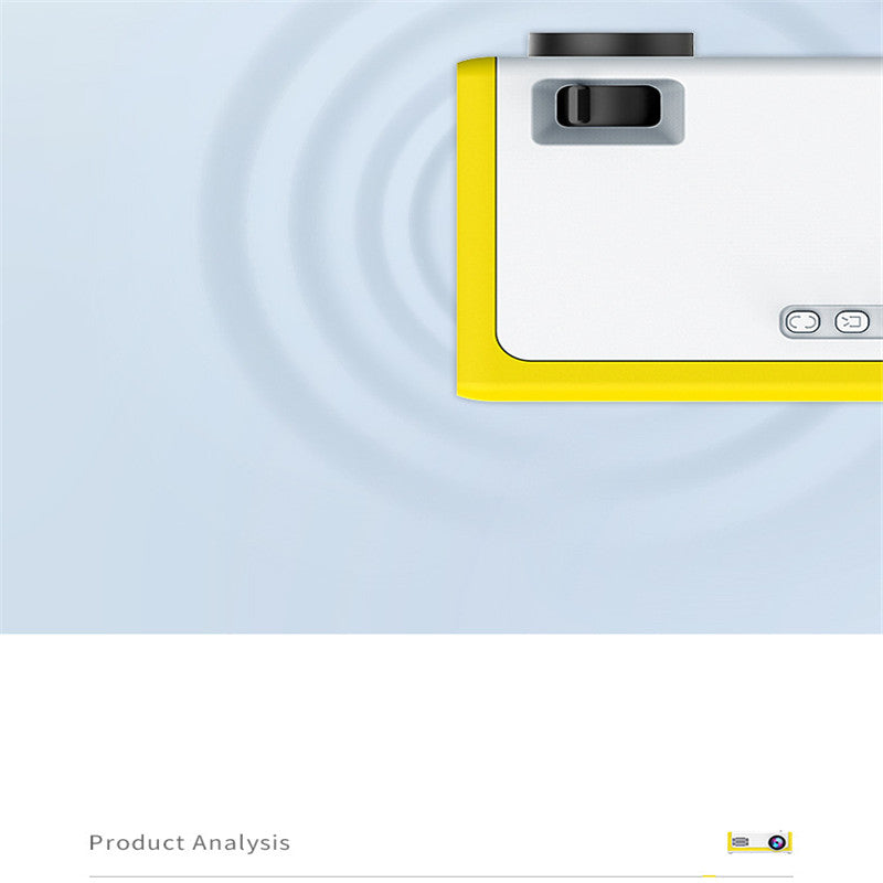tekzi Mini-Beamer YG300 mit LED – 320 × 240 Pixel – Produktabbildung