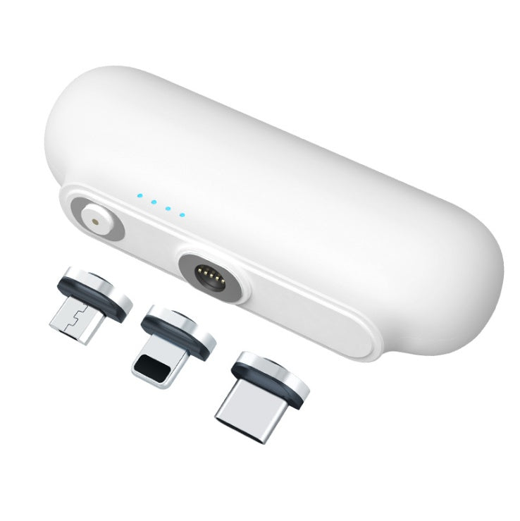 tekzi Mini-Powerbank 2600 mAh mit magnetischem Ladeanschluss – Produktabbildung