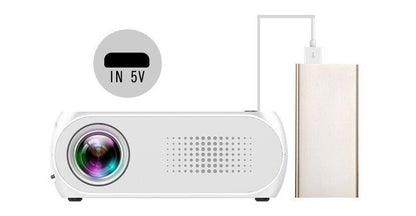 tekzi Mini-Beamer YG320 mit HDMI, USB und TF-Kartenleser – Produktabbildung