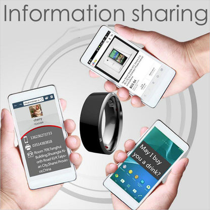 tekzi NFC-Ring ohne Akku – Schwarz oder Weiß – Produktabbildung