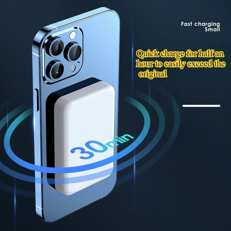 tekzi Powerbank mit 10.000 mAh – magnetisch und kabellos – Produktabbildung