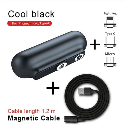 tekzi Mini-Powerbank 2600 mAh mit magnetischem Ladeanschluss – Produktabbildung