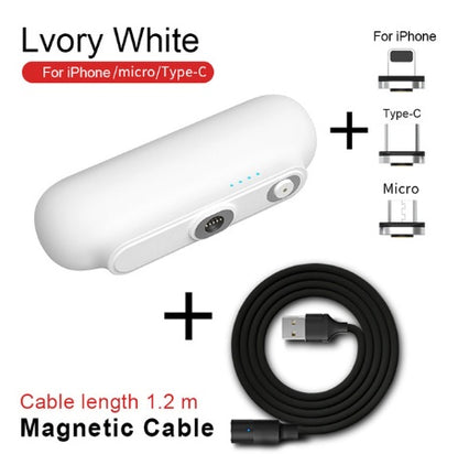 tekzi Mini-Powerbank 2600 mAh mit magnetischem Ladeanschluss – Produktabbildung