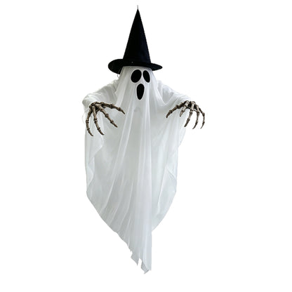 tekzi Halloween-Dekoration aus Stoff – leuchtender Hexenhut – Produktabbildung