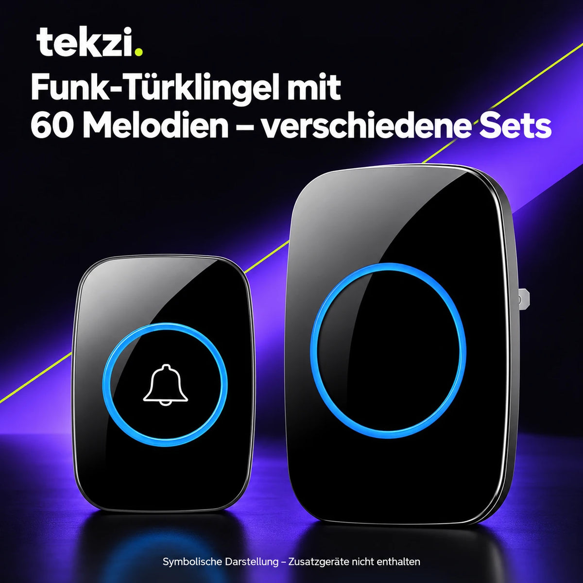 tekzi Funk-Türklingel mit 60 Melodien – verschiedene Sets – Ansicht 14 im TEKZI-Design