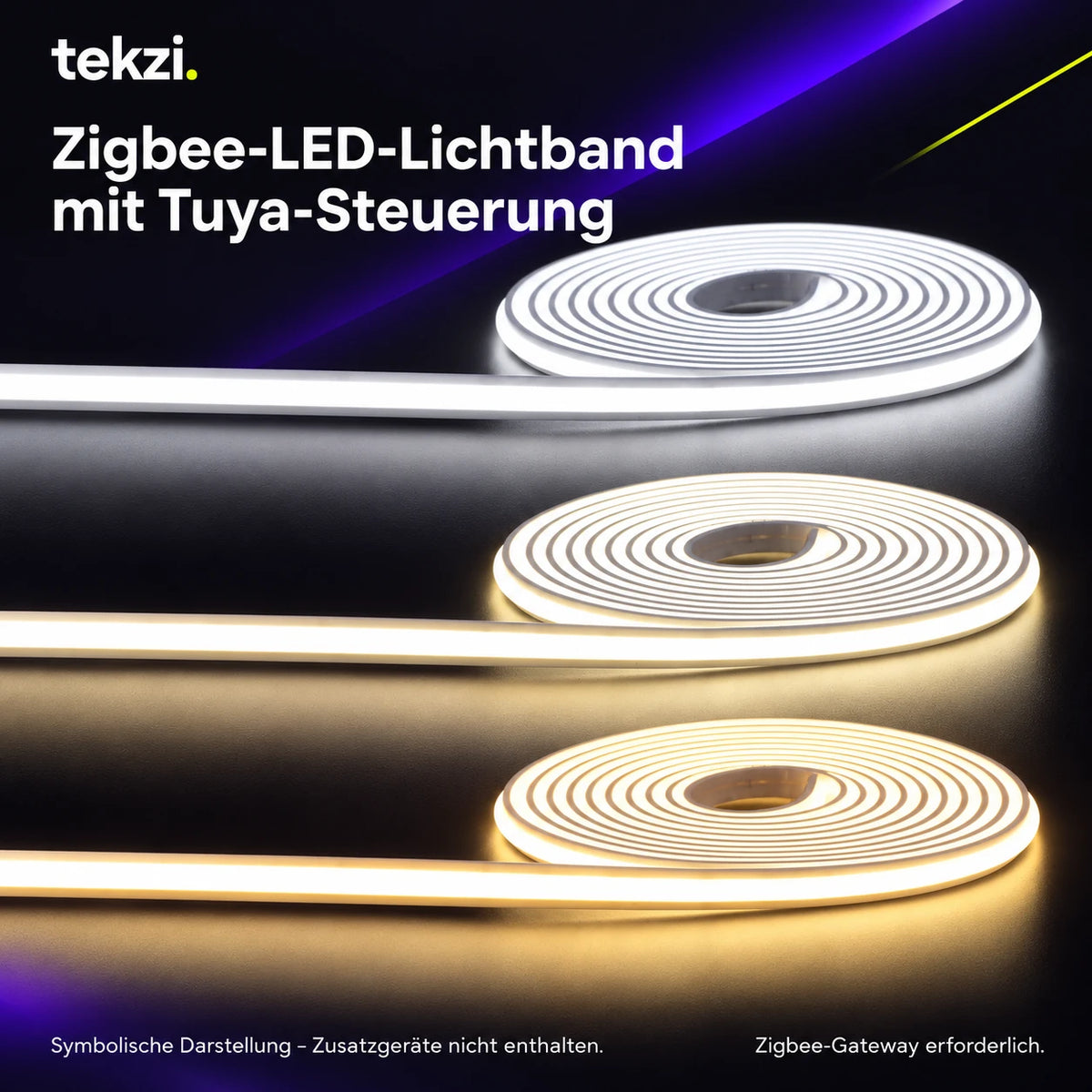 Zigbee-LED-Lichtband mit Tuya-Steuerung – Ansicht 15 im TEKZI-Design