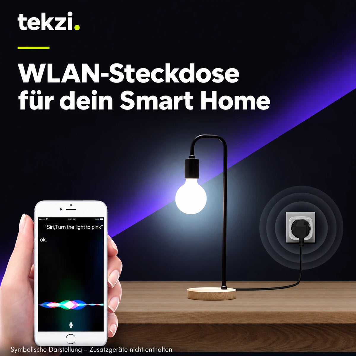 WLAN-Steckdose für dein Smart Home – Ansicht 4 im TEKZI-Design