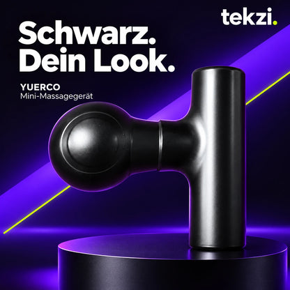 YUERCO Mini-Massagegerät in Schwarz im TEKZI-Design