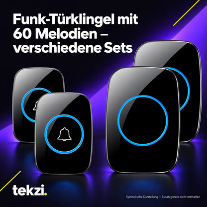 tekzi Funk-Türklingel mit 60 Melodien – verschiedene Sets – Ansicht 13 im TEKZI-Design