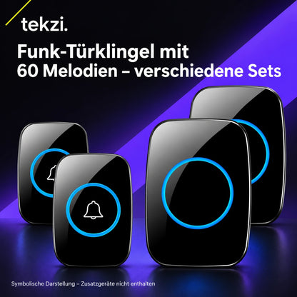 tekzi Funk-Türklingel mit 60 Melodien – verschiedene Sets – Ansicht 9 im TEKZI-Design