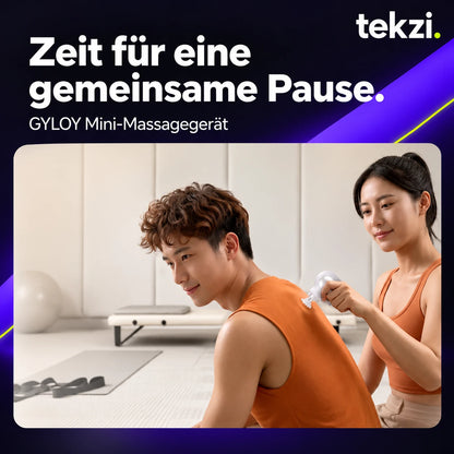 GYLOY Mini-Massagegerät im ursprünglichen gemeinsamen Pausenmotiv, TEKZI-Design