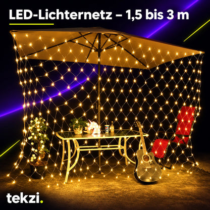 tekzi LED-Lichternetz – 1,5 bis 3 m – Ansicht 3 im TEKZI-Design