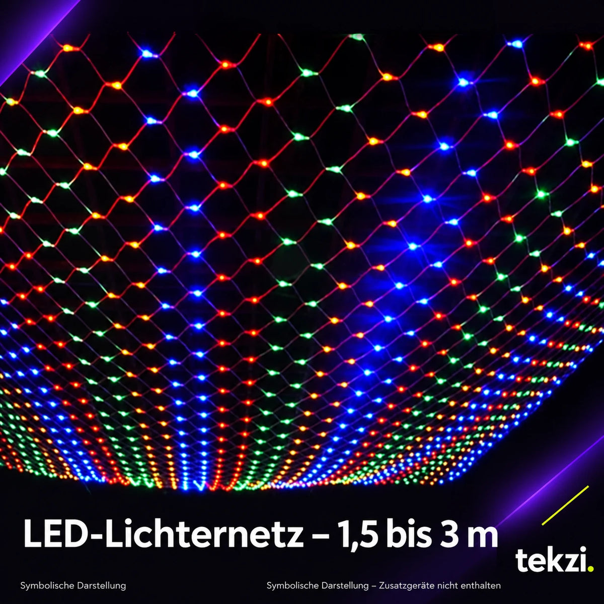 tekzi LED-Lichternetz – 1,5 bis 3 m – Ansicht 1 im TEKZI-Design