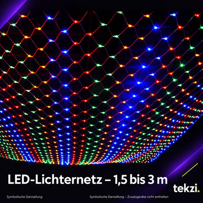 tekzi LED-Lichternetz – 1,5 bis 3 m – Ansicht 1 im TEKZI-Design