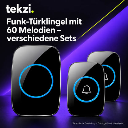 tekzi Funk-Türklingel mit 60 Melodien – verschiedene Sets – Ansicht 11 im TEKZI-Design