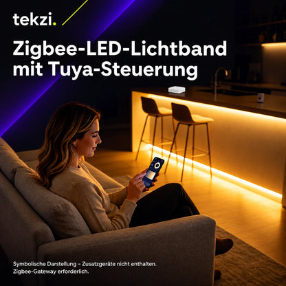 Zigbee-LED-Lichtband mit Tuya-Steuerung – Ansicht 11 im TEKZI-Design