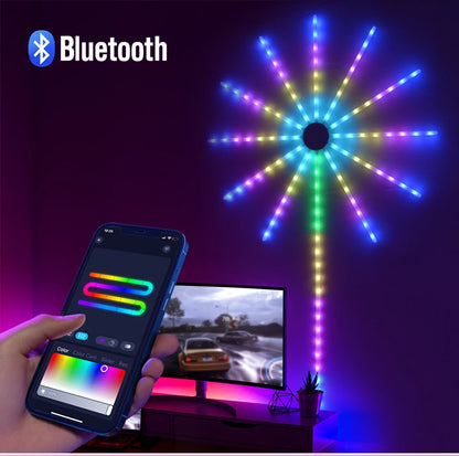 tekzi RGB-LED-Feuerwerkleuchte mit USB