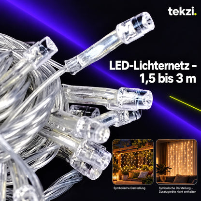 tekzi LED-Lichternetz – 1,5 bis 3 m – Ansicht 4 im TEKZI-Design