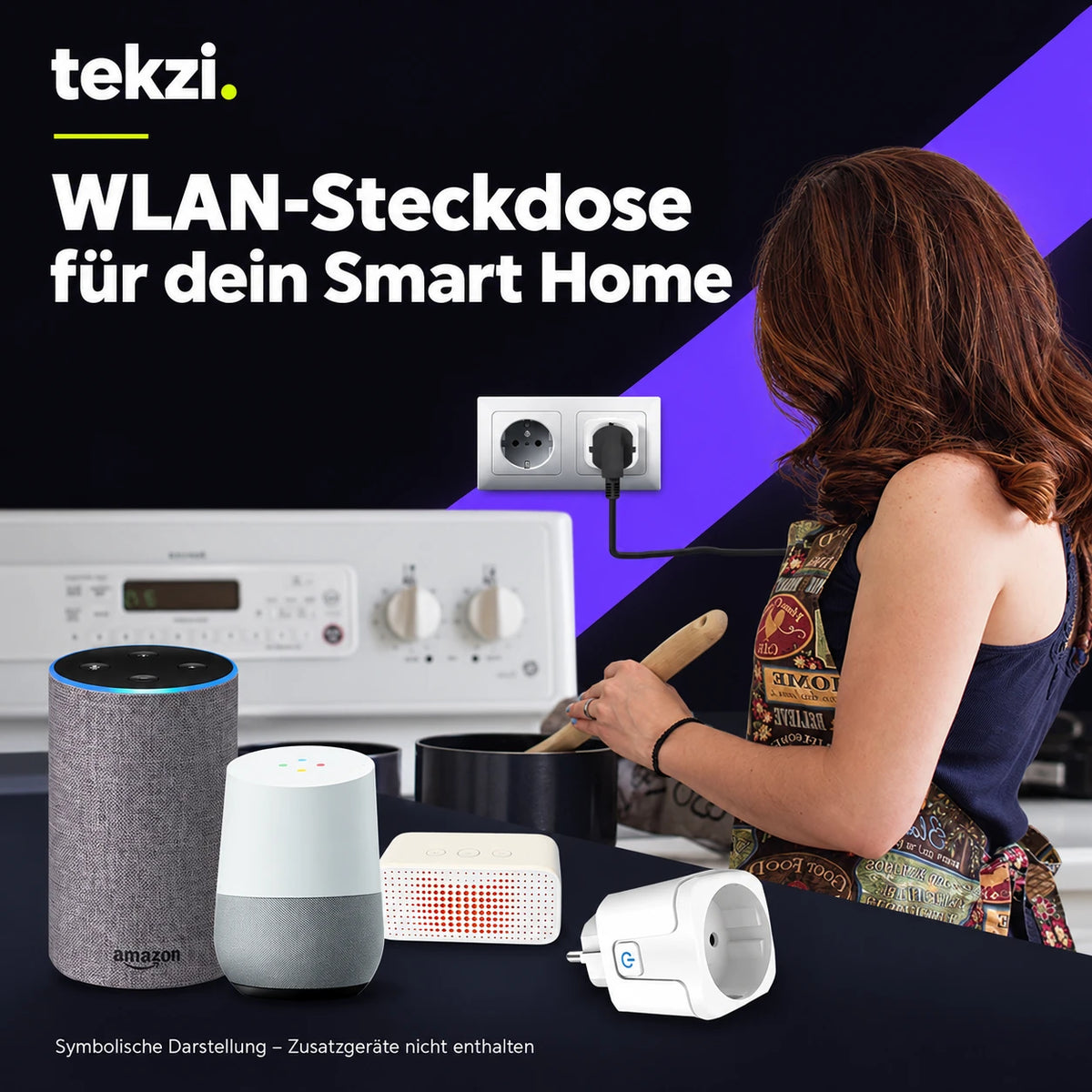 WLAN-Steckdose für dein Smart Home – Ansicht 10 im TEKZI-Design