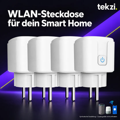 WLAN-Steckdose für dein Smart Home – Ansicht 1 im TEKZI-Design