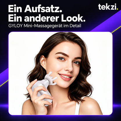 GYLOY Mini-Massagegerät mit mehrfingerigem Aufsatz im TEKZI-Design
