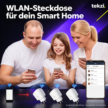 WLAN-Steckdose für dein Smart Home – Ansicht 13 im TEKZI-Design
