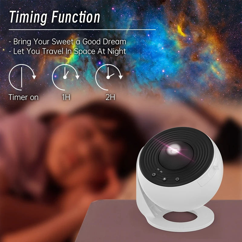 tekzi Sternenhimmel-Projektionsleuchte mit Motivfolien und USB-C – Produktabbildung